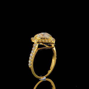 Anillo Halo de diamante en forma de corazón de 3 quilates para mujeres hermosas elaborado en plata de ley 925 con diamante VVS moissanite El mejor regalo - Product Image 5