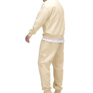 Conjunto deportivo de hombre con cremallera, 100% algodón, diseño nuevo, bordado personalizado OEM. - Product Image 2