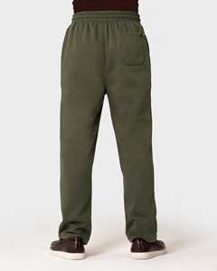 กางเกงจ็อกเกอร์ผู้ชายสีเขียวมะกอก กางเกงวอร์มลำลอง สไตล์ Athleisure ทรงตรง กางเกงแทร็ค แบรนด์ส่วนตัว เสื้อผ้าลำลองสำหรับฤดูหนาว - Product Image 2