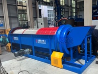 Machine de criblage de terre de surface GT avec moteur, haute efficacité, capacité de 100 kg à 10 tonnes/heure, séparateur de minéraux, crible rotatif