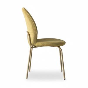 Silla de comedor MONZA de tela de alta calidad – Diseño moderno estilo europeo, conjunto de asientos para el hogar y uso comercial - Product Image 3