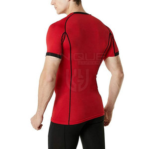 Color sólido Rash Guard Logotipo personalizado Manga corta Rash Guard Nuevo estilo Rash Guard para venta en línea - Product Image 2