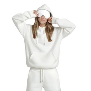 Sweat-shirt à capuche ample pour femme avec masque pour les yeux, sweat-shirt en polaire pour femme et homme, vêtements de sport - Product Image 4