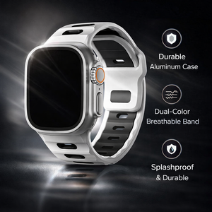 Correa de Reloj de Goma Suave para iWatch Series 11 10 9 <span class=keywords><strong>8</strong></span> <span class=keywords><strong>7</strong></span> 6 5 4 3 2 1 Ultra, Correa de Reloj de Doble Color para <span class=keywords><strong>Apple</strong></span> 38-49mm - Product Image 2