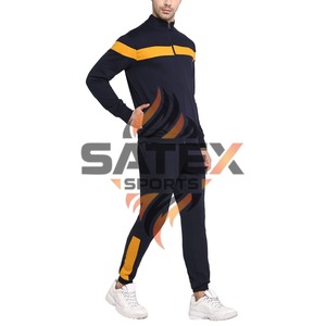 Survêtements de course en coton vierge avec logo personnalisé pour hommes, tenues de jogging, sweat à capuche et joggings, ensemble de survêtements pour hommes - Product Image 4