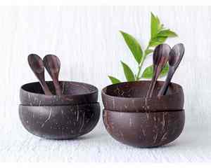 ชามกะลามะพร้าวธรรมชาติจากเวียดนามทำด้วยมือและขัดเงาชามสำหรับใช้ในห้องครัวหรือของตกแต่งที่เป็นมิตรต่อสิ่งแวดล้อม - Product Image 2