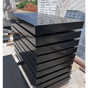 Monuments funéraires en granit noir profond de style américain, garantie à vie, noir absolu, votre design - Product Image 3