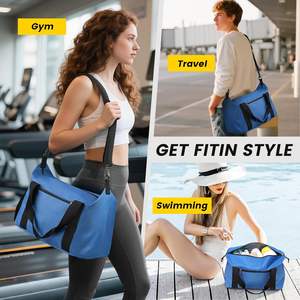 Petit sac de voyage léger de 14 pouces avec fermeture à glissière pour les voyages - Sac de week-end unisexe - Product Image 2