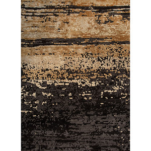 Alfombra Entropy Blue de Lana y Seda de Bambú Anudada a Mano, Rectangular Grande de 9x12 para Hogar y Pasillo - Patrón Abstracto - Product Image 3