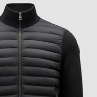 Veste matelassée en jean noire à capuche pour homme, fermeture éclair, imperméable, respirante, coupe-vent, hiver, décontractée, coupe ajustée, rembourrage en coton