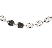 Montresor Infini Vintage Collier chaîne en or véritable 22 carats AU750 or blanc 48 cm de long 4,71 g pour femme, fiançailles, anniversaire, mariage
