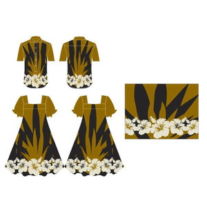 Vestido Mumu Micronésico de Tela Elástica con Diseño Polinesio Personalizado, Gran Venta - Product Image 1