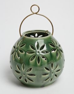 Floral Design Holiday Lantern Custom Color Coated Finished <b>Heat</b> Resistance Candle Holder and Candle Jar Stand for Christmas - Product Image 4