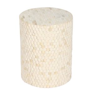 Mesa de centro de forma redonda con incrustaciones de hueso de camello de calidad superior, diseño minimalista, mesa auxiliar, muebles para el hogar, hoteles - Product Image 2