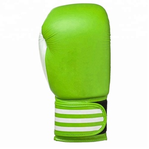 Nuevos Guantes de Boxeo Profesionales de Cuero Puro, Logotipo Personalizado, Marca Propia, Entrenamiento, Venta al por Mayor, Guantes de Boxeo de Cuero con Velcro para MMA - Product Image 1