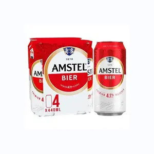 最高品質のアムステルビール-ボトルと缶/缶ビール