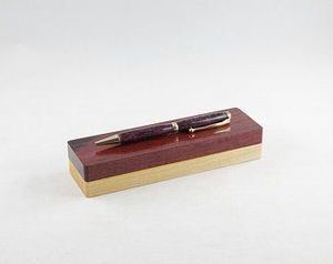 Juego de bolígrafos de regalo de lujo de alta calidad de bambú hecho a mano personalizado bolígrafo de madera con logotipo grabado personalizado con caja de madera - Product Image 2