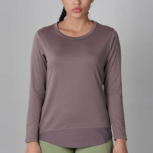 Nuevo diseño Fitness Mujeres Compresión Entrenamiento Top Fitness Camisetas de manga larga Venta caliente Toda la temporada - Product Image 1