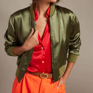 Chaqueta Bomber Varsity de Lona para Hombre, Personalizada, de Alta Calidad, con Logotipo Frontal, Servicio OEM Premium - Product Image 1