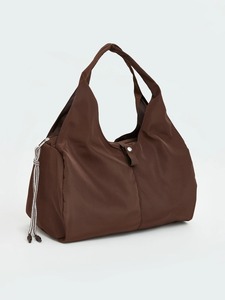 Bolsa de Gimnasio y Yoga para Mujer, de Algodón, con Cierre de Cremallera, Ligera, Gran Capacidad, Estilo Casual, Tipo Hobo - Product Image 3