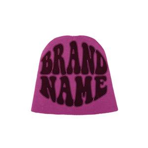 Sản xuất đầy đủ biểu tượng tùy chỉnh Y2K Acrylic dệt kim Beanies Mũ Spider lụa satin dòng Jacquard Mũ mùa đông thời trang dạo phố Beanie - Product Image 6