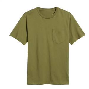 Camisas de hombre de talla grande de High Street de Pakistán Servicio OEM Ropa de calle de algodón con cuello redondo Camiseta de hombre con patrón sólido teñido liso - Product Image 6