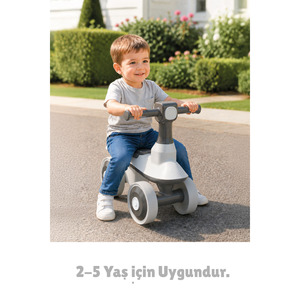Triciclo de Plástico para Niños de 2 a 3 Años, Diseño Equilibrado de 4 Ruedas, Ruedas de Goma Silenciosas, Color Rosa - Product Image 6