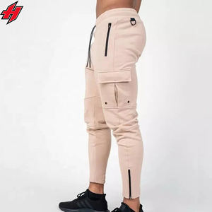 Pantalones de chándal ajustados de otoño para hombre, joggers de Spandex de algodón alto con ropa de calle personalizada, patrón apilado acampanado bordado de retazos - Product Image 4