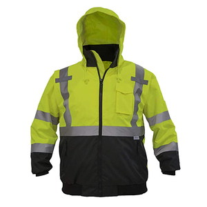 Gilet de sécurité LED personnalisé avec logo, classe 2 ANSI, vêtements de travail pour hommes, réfléchissant, imperméable, veste d'hiver 2025 - Product Image 4