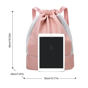 Portable <b>Men</b> Women Sports Gym <b>Bag</b> Drawstring <b>Bag</b> Belt Waterproof Foldable Backpack Shoes Clothes Yoga Running Fitness Travel <b>Bag</b> - Product Image 5