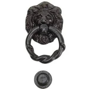 Aldaba de puerta de cara de lomo de hierro fundido de Venta caliente con acabado dorado Diseño moderno Exportación de calidad Material de acero inoxidable y latón - Product Image 3