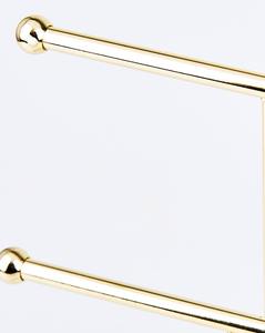 Support élégant en or avec plateau blanc pour une décoration intérieure élégante, idéal pour servir des snacks, des gâteaux et des fruits, parfait pour le mariage et la fête. - Product Image 3