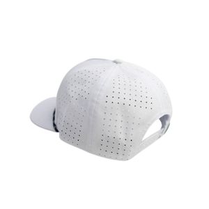 Lightweight Performance Golf <b>Cap</b> with Rope Custom Rubber Logo Laser Cut Holes Breathable Quick Dry <b>Snapback</b> Hat for Golf Wear - Product Image 4