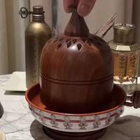 Brûleur d'encens décoratif aromatique de luxe avec finition lisse pour la maison, le bureau, la salle de méditation, le studio de yoga et les espaces de relaxation