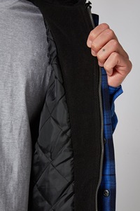 แจ็กเก็ตมีฮู้ดผู้ชายกันลมแห้งเร็วเสื้อฮู้ดปกสองชั้น - Product Image 5