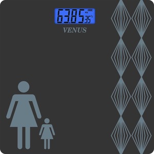 2025เครื่องชั่งน้ำหนักดิจิตอล LCD แบบแมนนวลน้ำหนัก180กก. x 100ก. ใช้แบตเตอรี่ขับเคลื่อนแม่และกระจกนิรภัย - Product Image 2