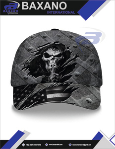 หมวกเบสบอลลายธงชาติอเมริกันแบบดาร์กสกัล สไตล์สตรีทแวร์ หมวกทรงยุทธวิธี ปรับขนาดได้ ใส่ได้ทั้งชายและหญิง หมวกอนิเมะ พร้อมออกแบบลายธงชาติและโลโก้ตามสั่ง - Product Image 4