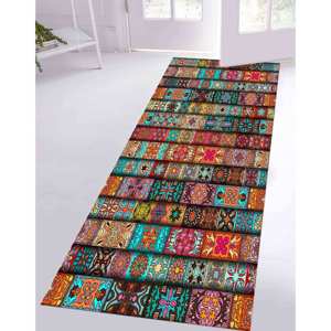 Tapis imprimé moderne, design ethnique personnalisé adapté aux animaux domestiques pour salon, avec tapis à poils doux - Product Image 3