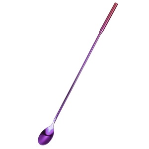 Agitateur à cocktail en acier inoxydable or rose fabriqué à la main agitation de boissons en métal portable pour les fêtes prix de gros - Product Image 3