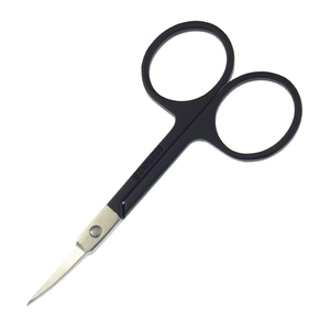 Tijeras planas profesionales para el cabello de las cejas, cutícula, uñas, logotipo personalizado, herramientas de manicura de acero inoxidable, hoja recta, forma biselada - Product Image 4