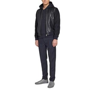 Chaqueta de bombardero de cuero genuino para hombre de alta calidad, manga larga, frontal Formal, invierno, motociclismo, colores personalizables, tamaños - Product Image 2