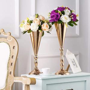 New Arrival Flower Arrangement Metal <b>Vase</b> Golden Finished Flower <b>Stand</b> Perfect for Home Wedding Parties Decoration - Product Image 5