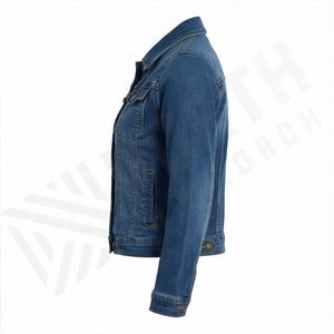 Veste en jean personnalisée pour femme, broderie intégrale, respirante, motif uni, saison automne, mode élégante, manteau de haute qualité - Product Image 3
