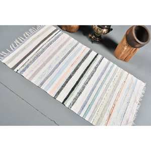 Alfombra de lana turca vintage, rústica, blanca y roja, diseño de retales de área grande de 25x48 pies para sala de estar, dormitorio, pasillo, respaldo de látex - Product Image 4