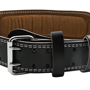 Ceinture en cuir d'haltérophilie, musculation et musculation Ceinture en cuir de musculation Powerlifting Support dorsal - Product Image 5