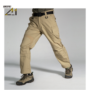 Pantalones Cargo Tácticos para Hombre, Lona de Peso Medio, Secado Rápido, Resistentes al Agua, Transpirables, Múltiples Bolsillos, Estilo Ropa de Trabajo, Otoño - Product Image 6