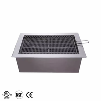 Gril de table sans fumée coréen de charbon de bois, gril de BBQ de barbecue de restaurant