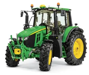 Tracteur agricole à roues bon marché vert John JD Deere 105HP haute productivité