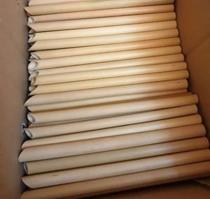 Pailles jetables en bambou biodégradables personnalisées d'approvisionnement d'usine en vrac bon marché avec logo personnalisé - Product Image 5