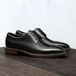 รองเท้าหนังกลับนิ่มแบบ Brogue ขอบเจาะรู พื้นรองเท้าน้ำหนักเบา รองเท้าลำลองสำหรับผู้ชาย รองเท้าแฟชั่น - Product Image 3